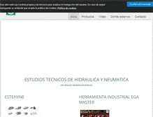 Tablet Screenshot of hidraulicaneumatica.es